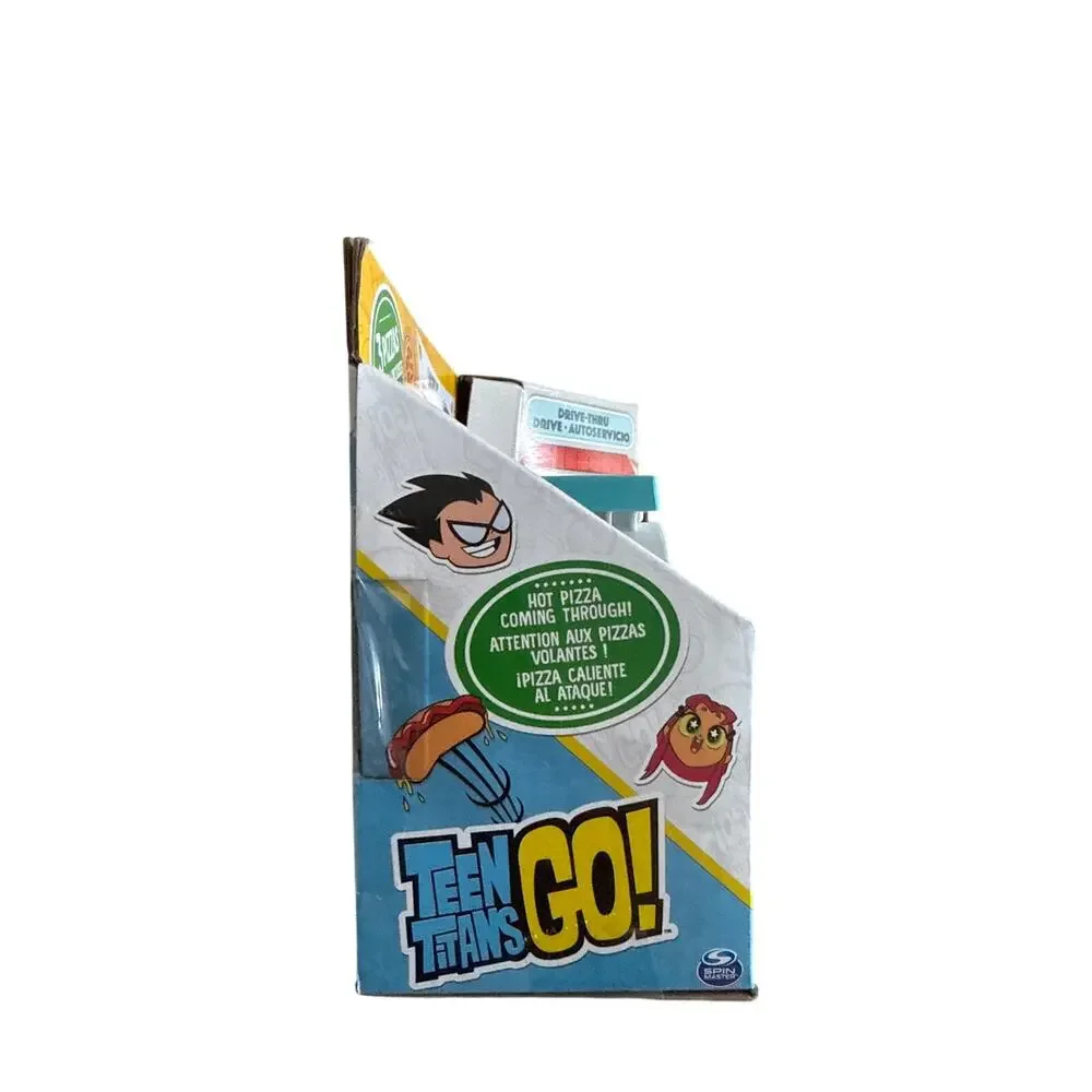 DC Comics Teen Titans Go! T-Car Pizza Launcher, Beast Boy Action Figure Set with